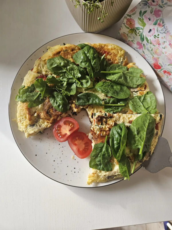 frittata przepis od dietetyka klinicznego na fit śniadanie